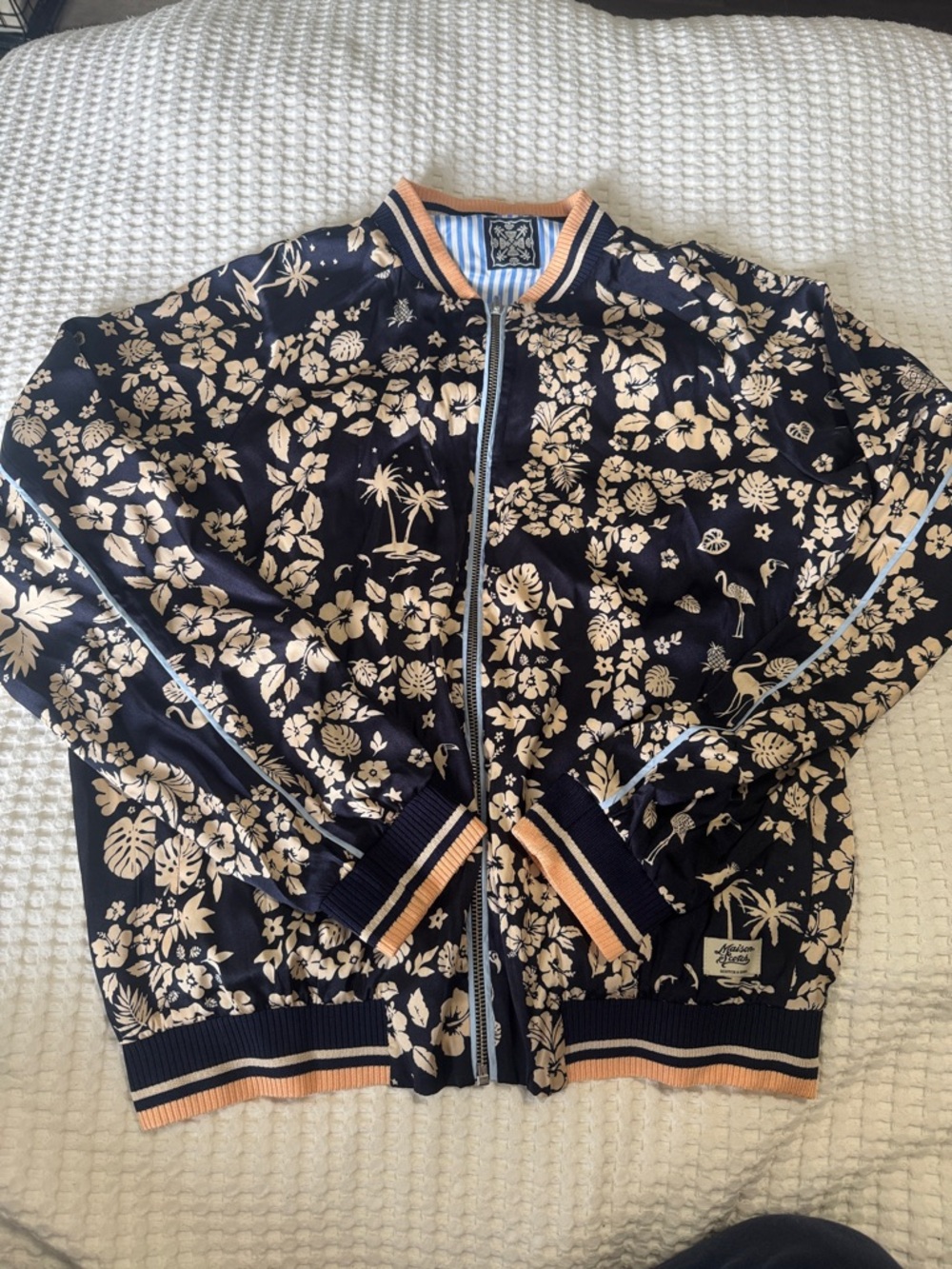 Scotch and Soda Reversible Floral Bomber Jacket